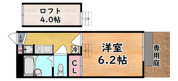 レオパレスEmirates住吉の間取り