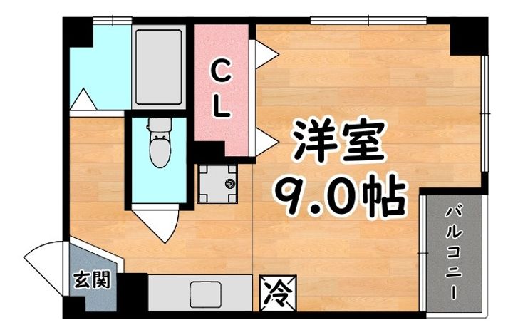 六甲林ハイツの間取り