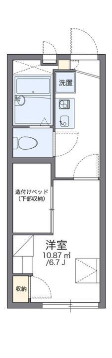 レオパレスビロージュ中山手の間取り