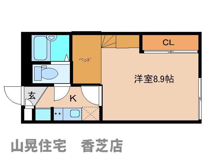 奈良県香芝市瓦口(アパート)の賃貸物件209の間取り