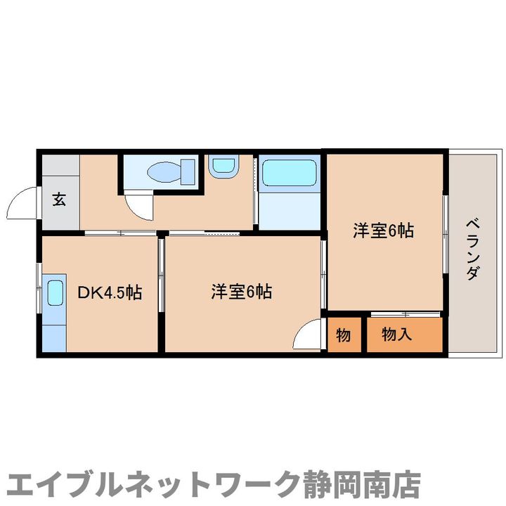 杉山マンション303の間取り