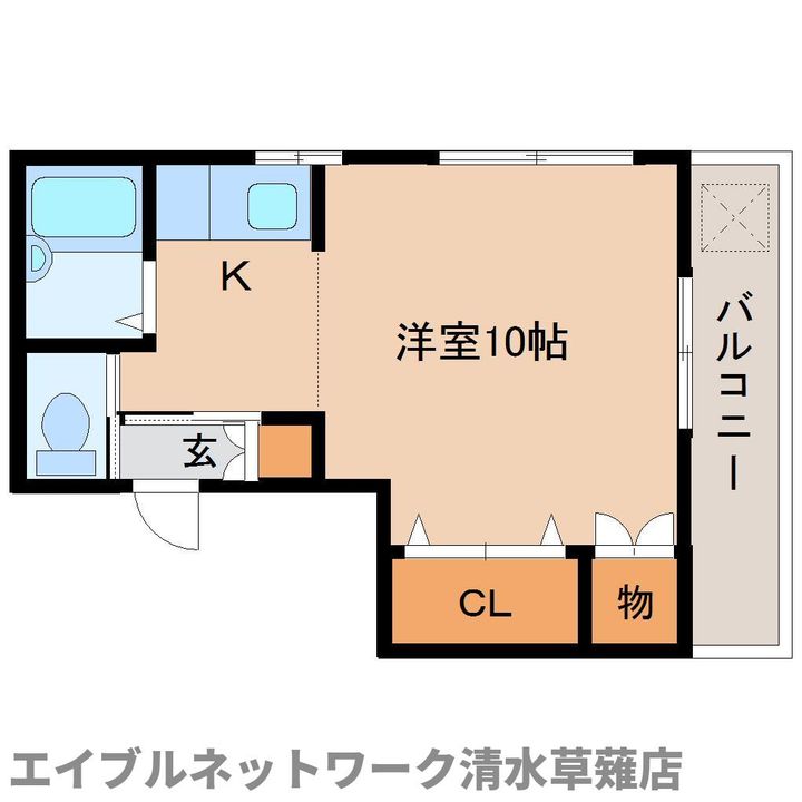 静岡県静岡市駿河区国吉田4丁目(マンション)の賃貸物件302の間取り