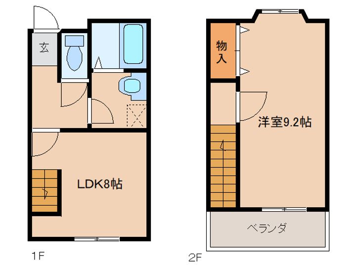 奈良県橿原市新賀町(一戸建)の賃貸物件203の間取り