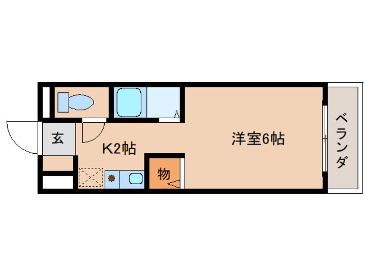 奈良県橿原市北八木町1丁目(マンション)の賃貸物件の間取り