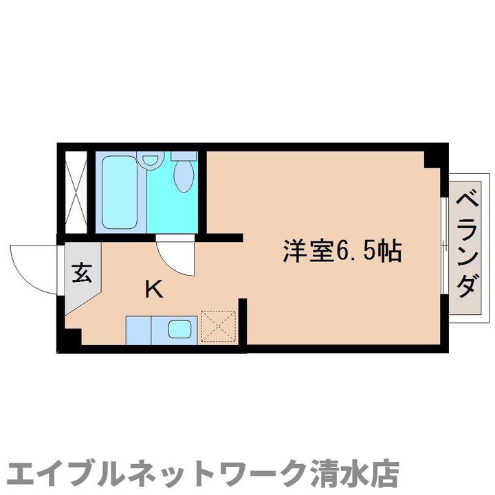 静岡県静岡市清水区追分3丁目(マンション)の賃貸物件の間取り