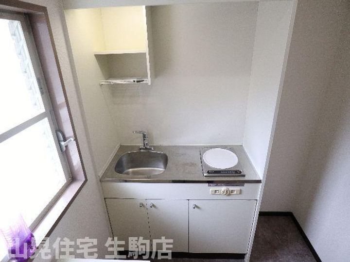 奈良県生駒市西旭ケ丘(アパート)の賃貸物件のキッチン