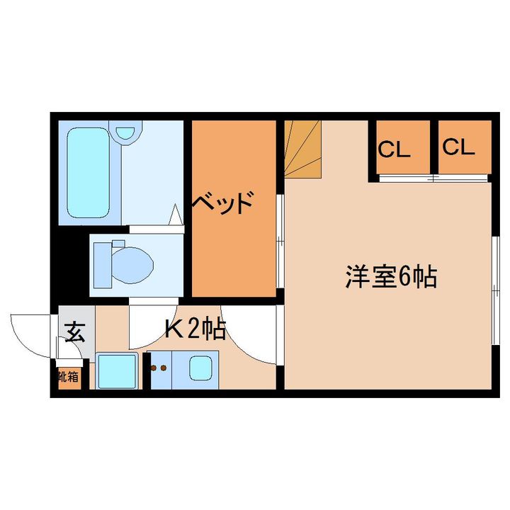 京都府相楽郡精華町桜が丘1丁目(マンション)の賃貸物件の間取り