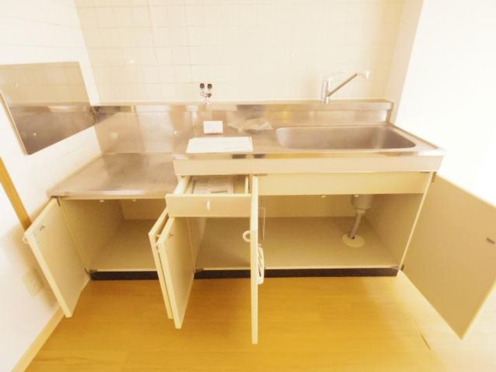 奈良県天理市西長柄町(アパート)の賃貸物件のキッチン