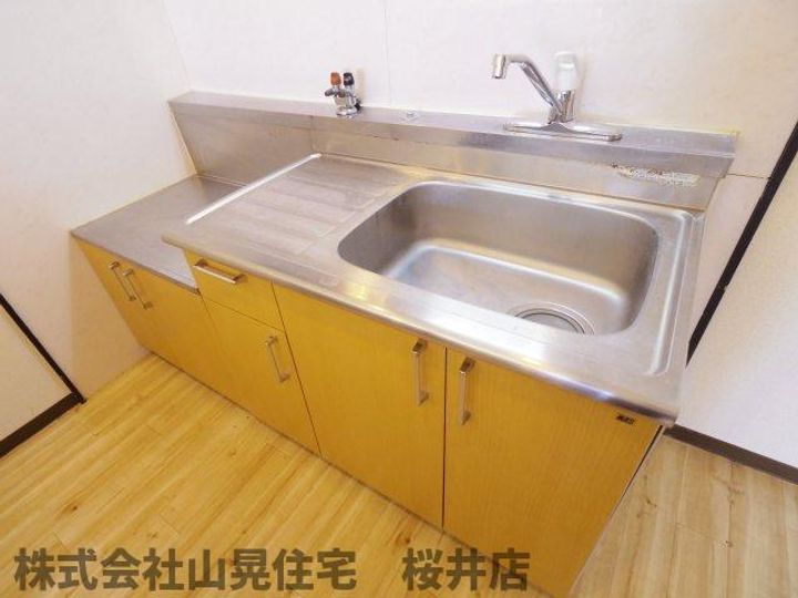 奈良県桜井市大字川合(アパート)の賃貸物件のキッチン