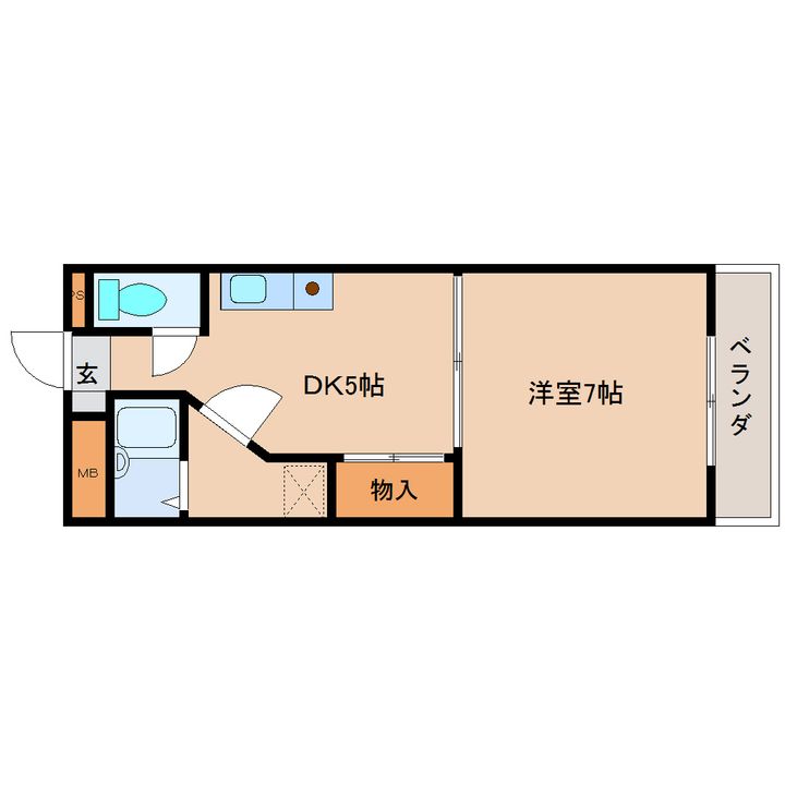 奈良県奈良市学園南3丁目(マンション)の賃貸物件の間取り