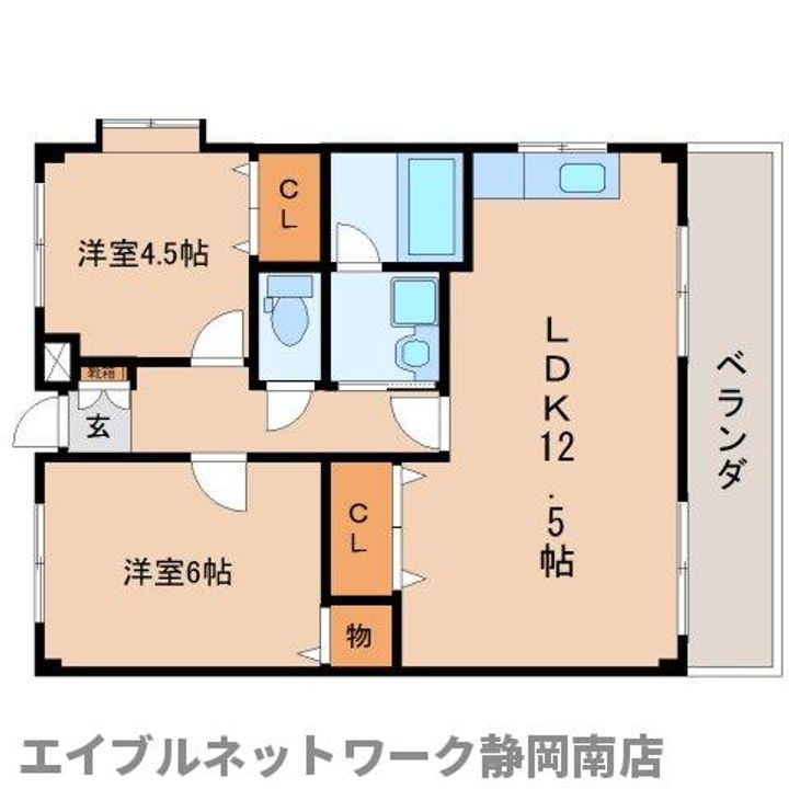 リバーストン宮竹306の間取り