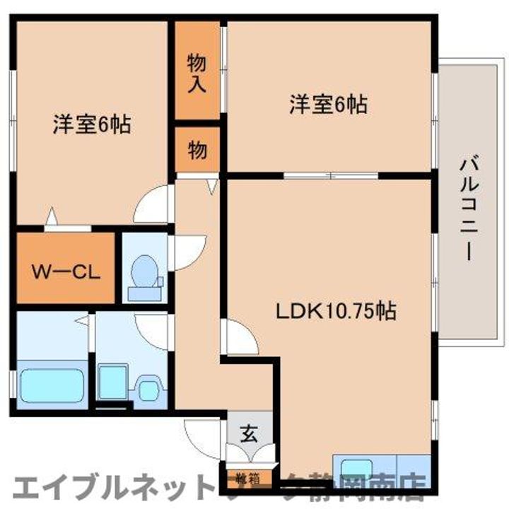 ヴァンヴィーブル102の間取り