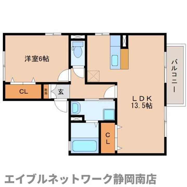 Heights110 Bの間取り