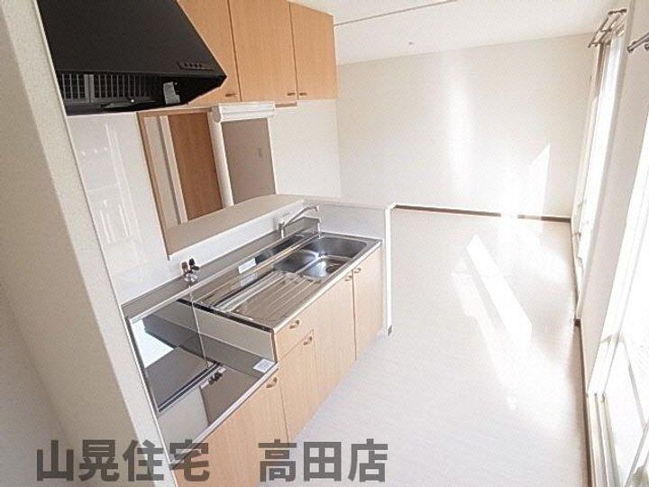 奈良県北葛城郡広陵町みささぎ台(アパート)の賃貸物件のキッチン