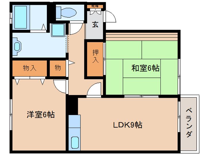 奈良県葛城市疋田(アパート)の賃貸物件の間取り