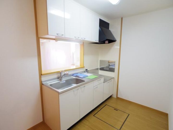 奈良県大和高田市曽大根1丁目(アパート)の賃貸物件のキッチン