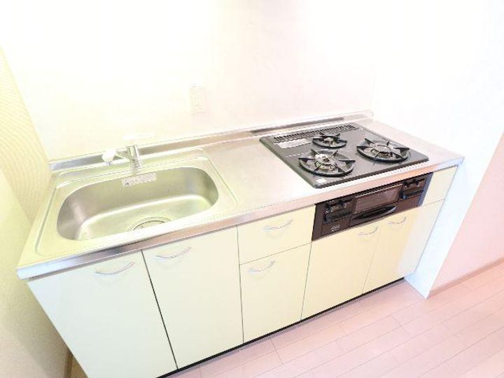 奈良県奈良市西大寺南町(マンション)の賃貸物件のキッチン