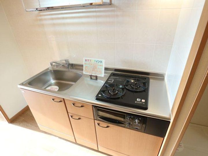 奈良県奈良市五条2丁目(マンション)の賃貸物件のキッチン