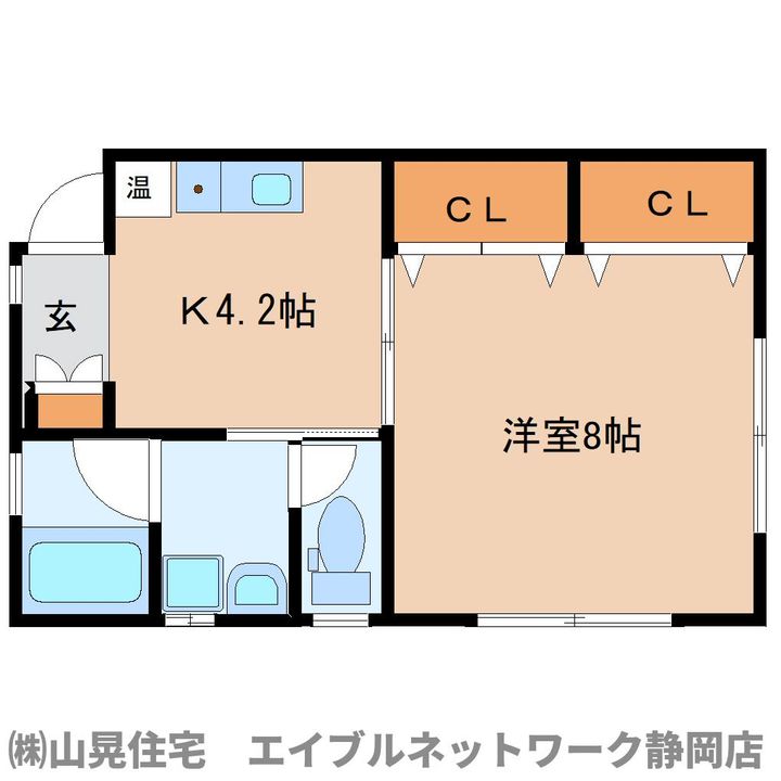 静岡県静岡市葵区大岩4丁目(アパート)の賃貸物件の間取り