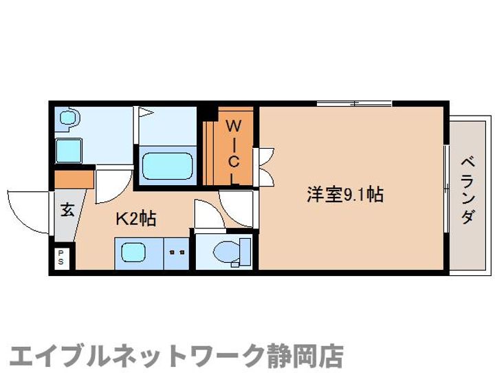 静岡県静岡市葵区音羽町(マンション)の賃貸物件の間取り