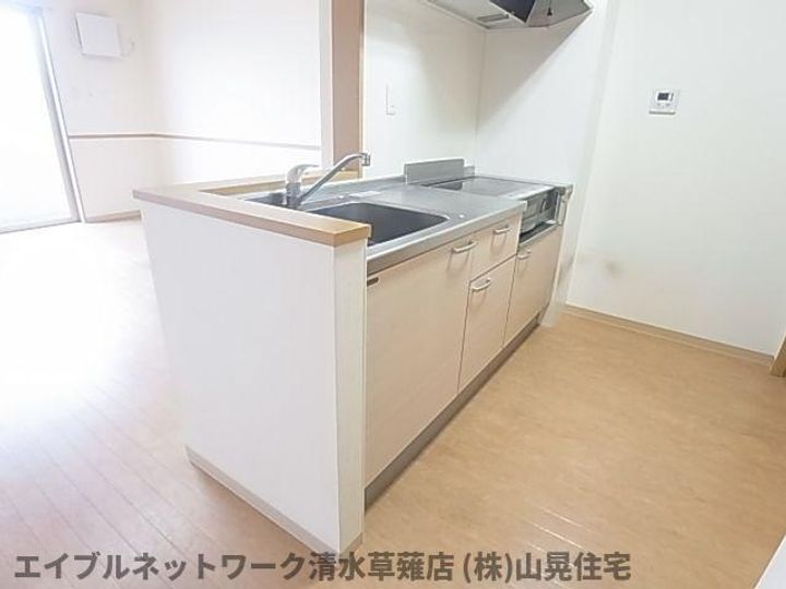 静岡県静岡市葵区瀬名川3丁目(マンション)の賃貸物件203のキッチン