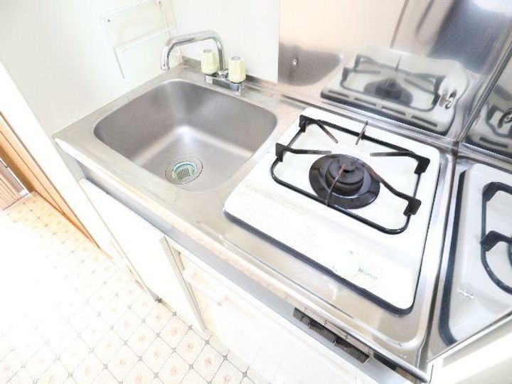奈良県奈良市法蓮町(マンション)の賃貸物件のキッチン