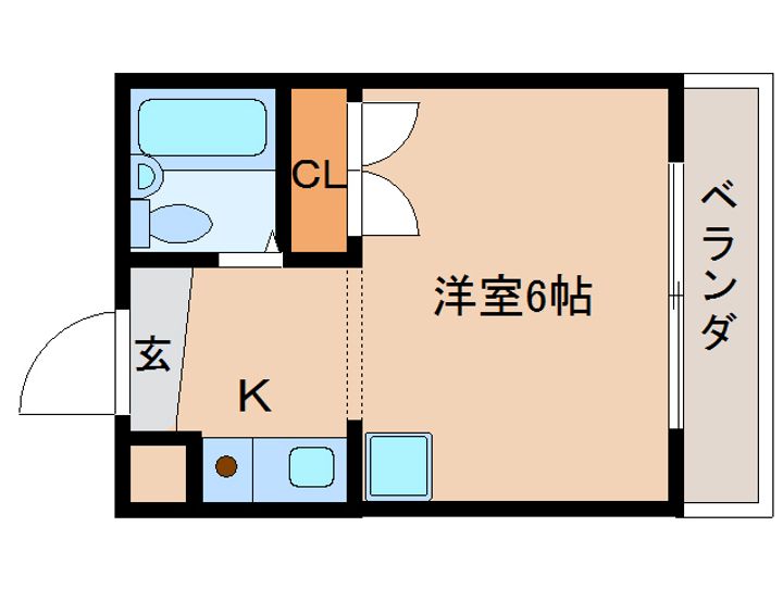 奈良県奈良市神殿町(マンション)の賃貸物件316の間取り