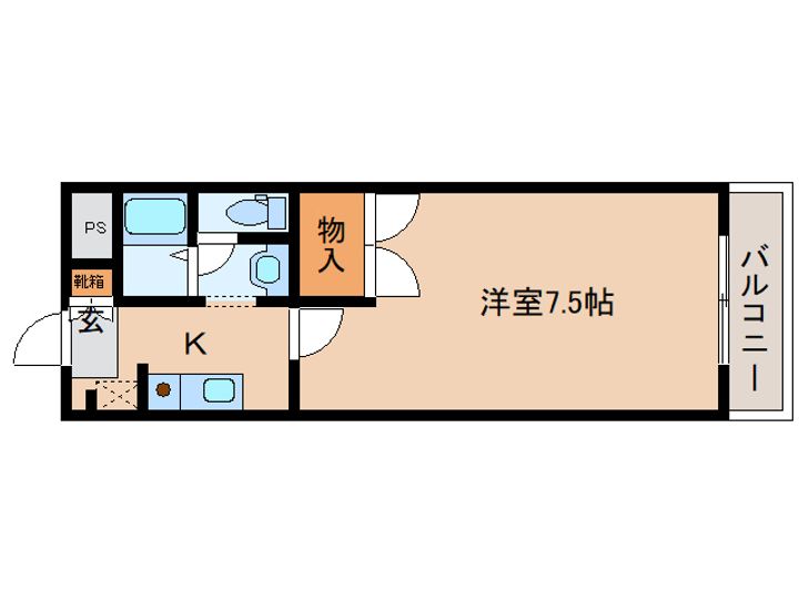 メゾンドグレース207の間取り