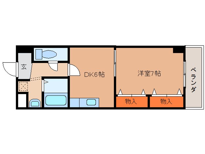 奈良県香芝市瓦口(マンション)の賃貸物件605の間取り