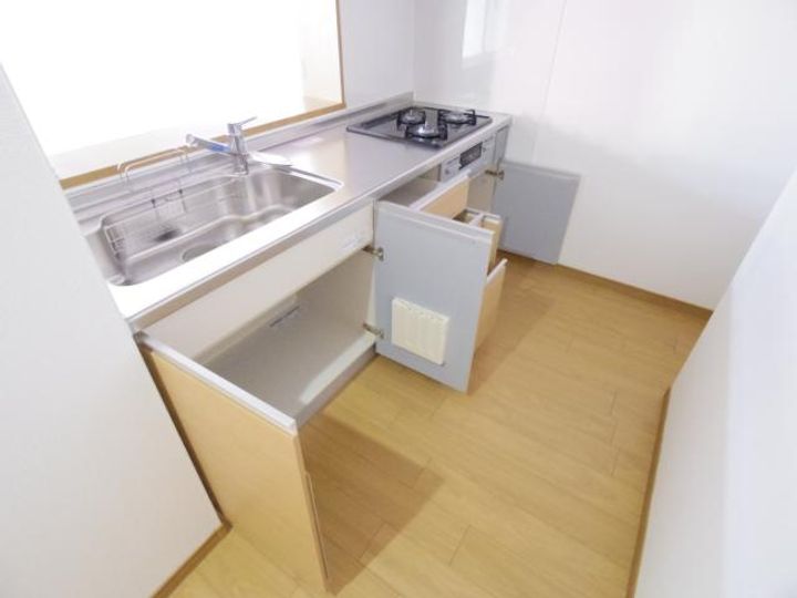 奈良県天理市前栽町(マンション)の賃貸物件のキッチン
