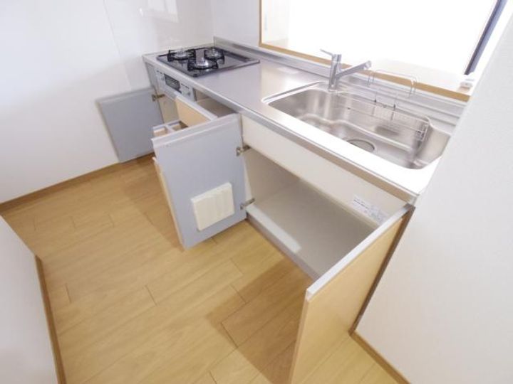 奈良県天理市前栽町(マンション)の賃貸物件のキッチン