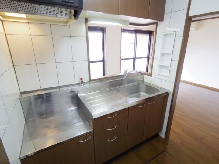 奈良県天理市合場町(マンション)の賃貸物件のキッチン