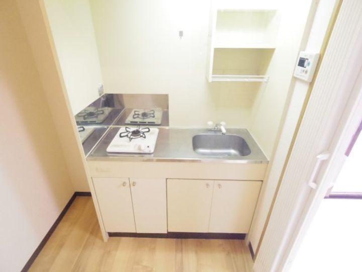 奈良県天理市前栽町(マンション)の賃貸物件のキッチン