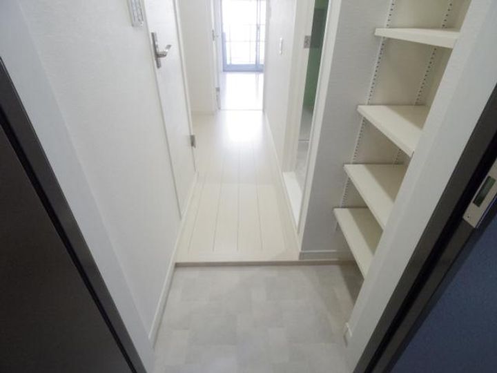 奈良県天理市川原城町(マンション)の賃貸物件の玄関