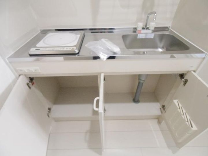 奈良県天理市川原城町(マンション)の賃貸物件のキッチン