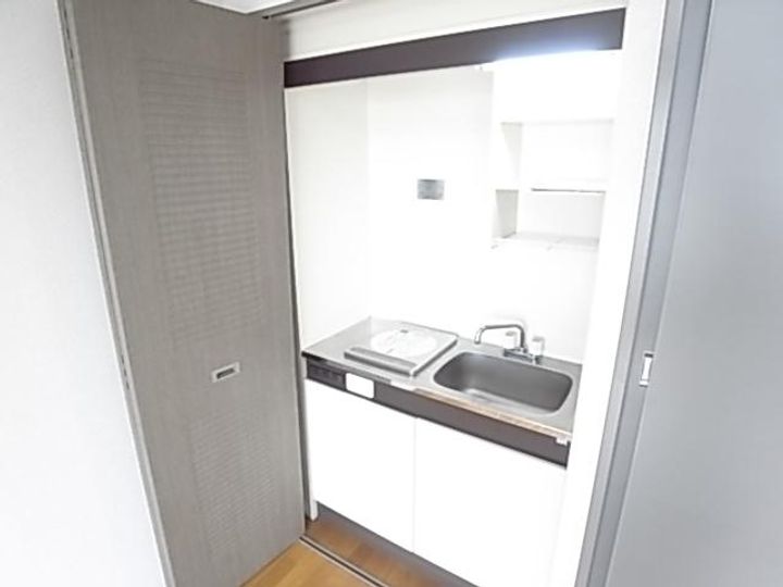 奈良県天理市川原城町(マンション)の賃貸物件のキッチン