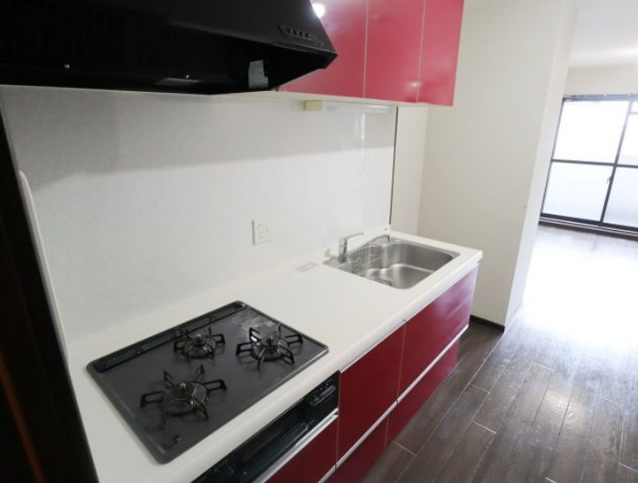 奈良県生駒市東生駒1丁目(マンション)の賃貸物件のキッチン