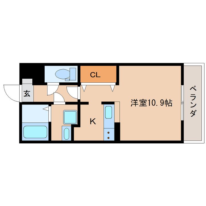 静岡県静岡市清水区江尻町(マンション)の賃貸物件の間取り