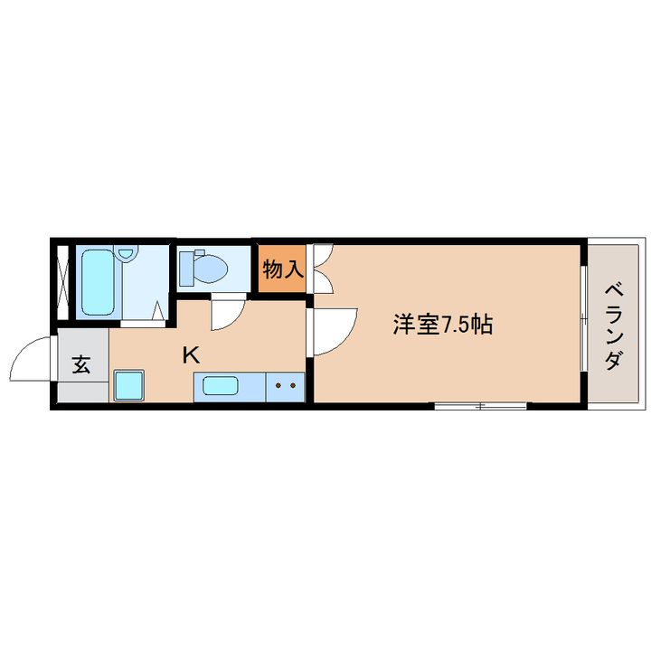 静岡県静岡市清水区大坪1丁目(マンション)の賃貸物件の間取り