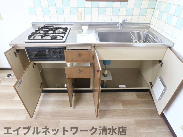 静岡県静岡市清水区大坪1丁目(マンション)の賃貸物件のキッチン