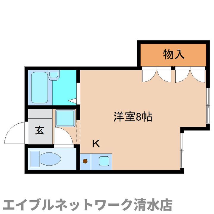 静岡県静岡市清水区岡町(マンション)の賃貸物件の間取り