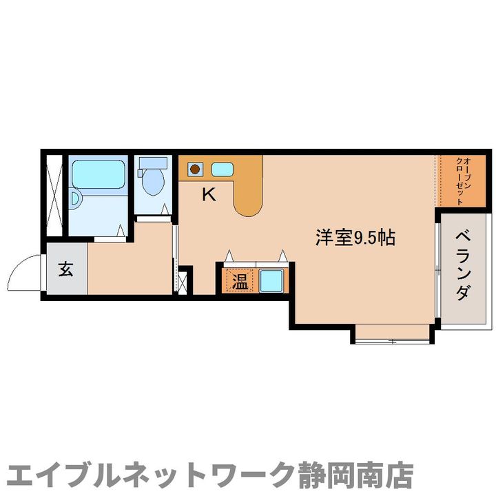 プチキャッスル八幡104の間取り