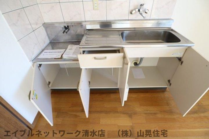 静岡県静岡市清水区村松原1丁目(マンション)の賃貸物件のキッチン