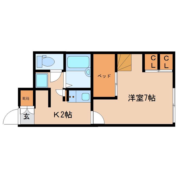 奈良県奈良市宝来町(マンション)の賃貸物件の間取り