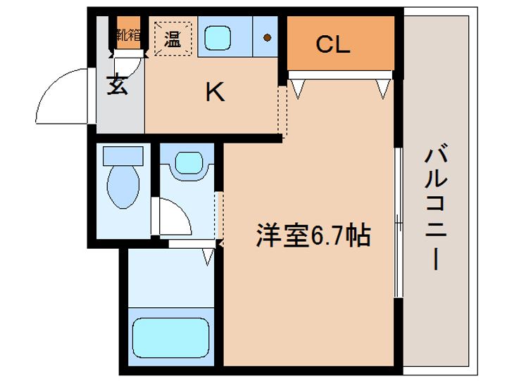 奈良県奈良市北之庄西町1丁目(マンション)の賃貸物件の間取り
