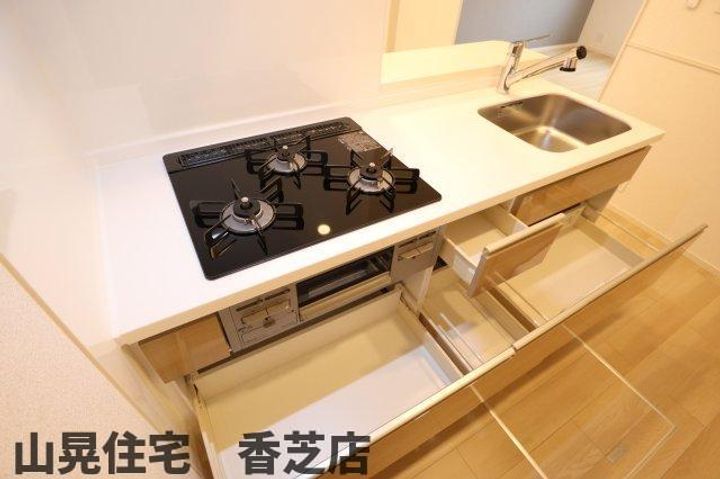 奈良県香芝市上中(アパート)の賃貸物件のキッチン