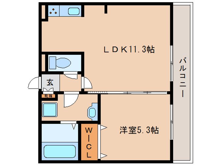 サニーソレイユ202の間取り