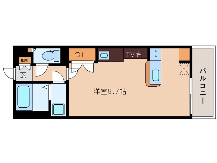奈良県大和郡山市九条町(マンション)の賃貸物件104の間取り