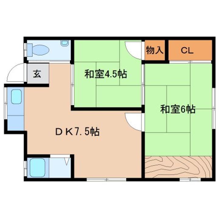 平和荘の間取り