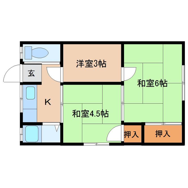 平和荘の間取り